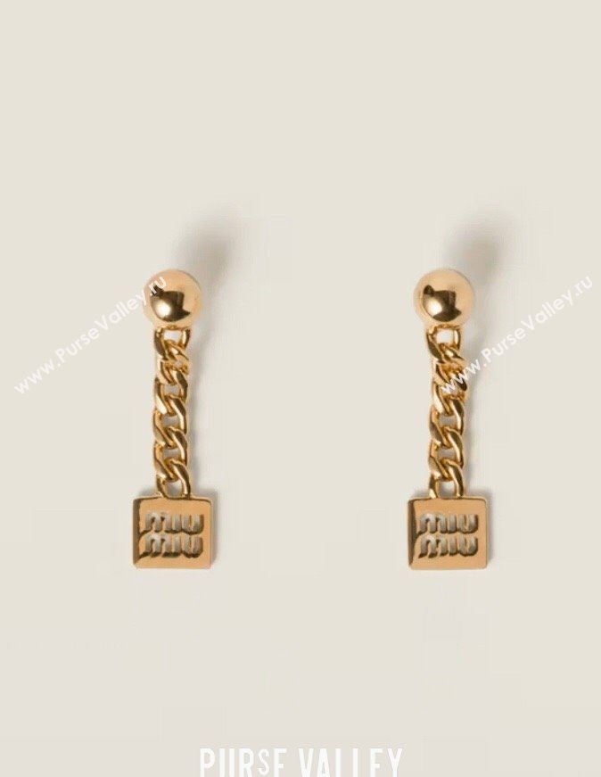 Miu Miu Earrings M110436 Gold 2024 (YF-24110436)