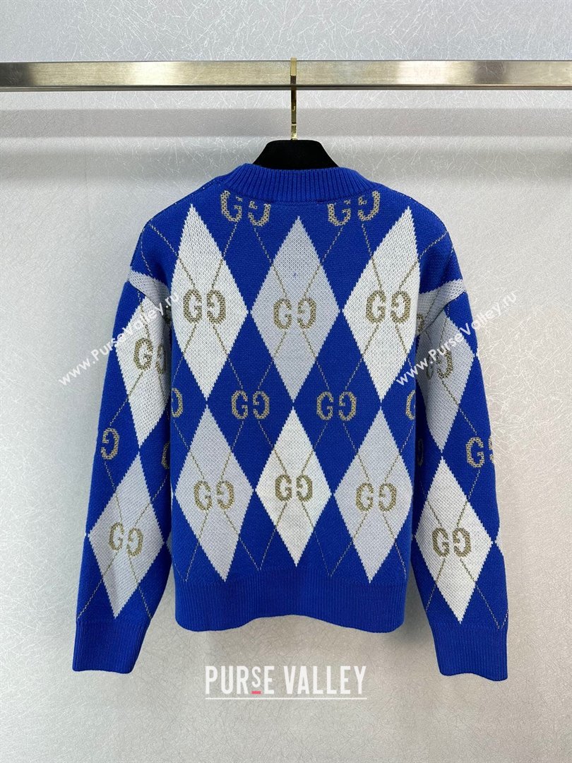 Gucci Knit Sweater G122526 Blue 2023 (Q-23122526)