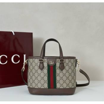 Gucci Ophidia GG Canvas small tote bag Brown 2025 836848 (DLH-250808038)