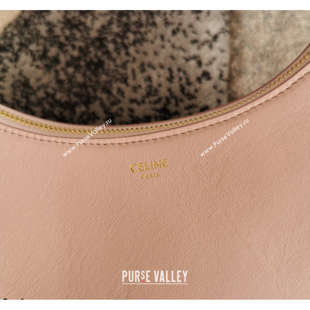 Celine Ava Hobo Bag in Smooth Calfskin Leather Light Pink 2021 (BL-21090426)