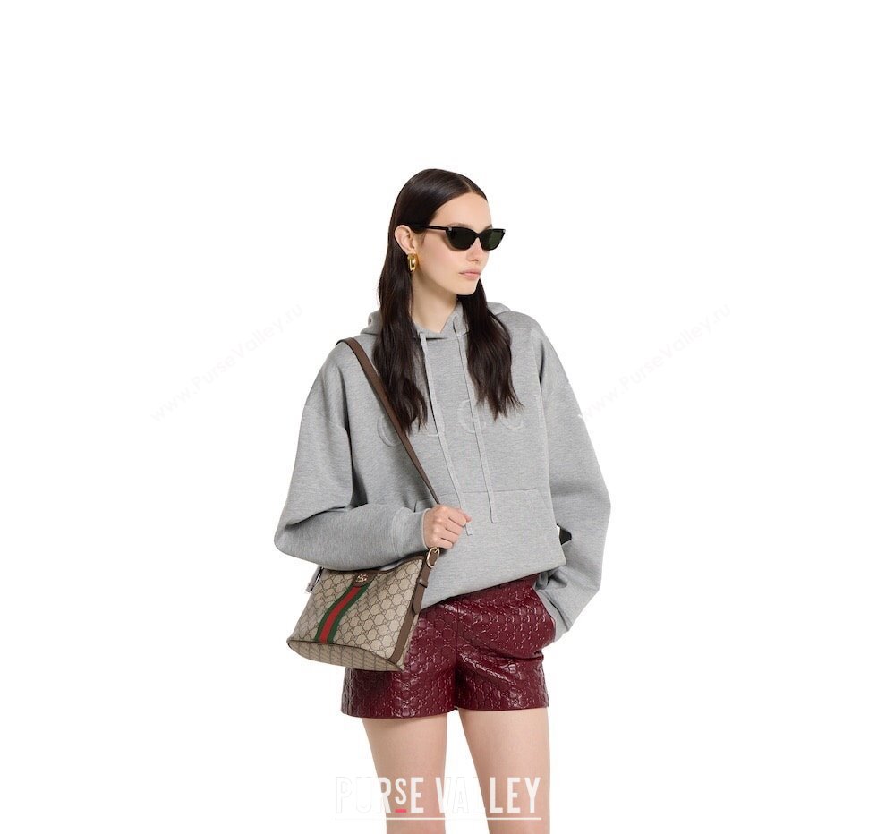 Gucci Ophidia GG Canvas small shoulder bag Brown 2025 836872 (DLH-250808040)