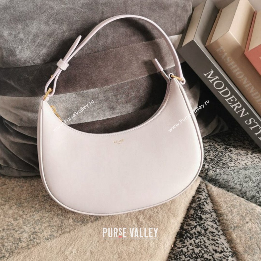 Celine Ava Hobo Bag in Smooth Calfskin Leather Pale Pink 2021 (BL-21090428)