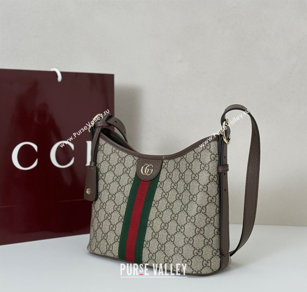 Gucci Ophidia GG Canvas small shoulder bag Brown 2025 836872 (DLH-250808040)