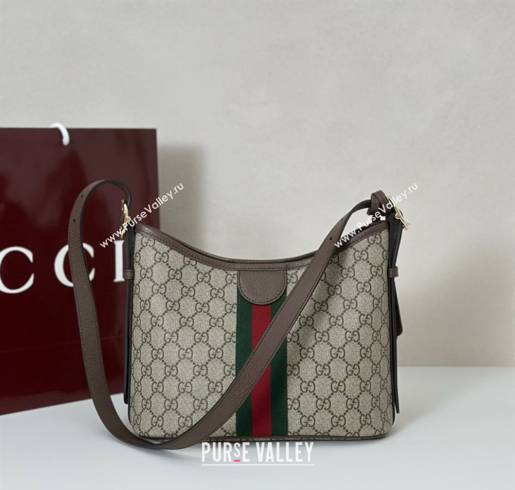 Gucci Ophidia GG Canvas small shoulder bag Brown 2025 836872 (DLH-250808040)