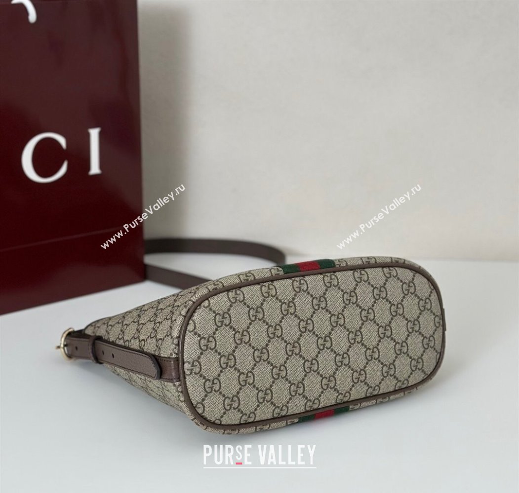 Gucci Ophidia GG Canvas small shoulder bag Brown 2025 836872 (DLH-250808040)