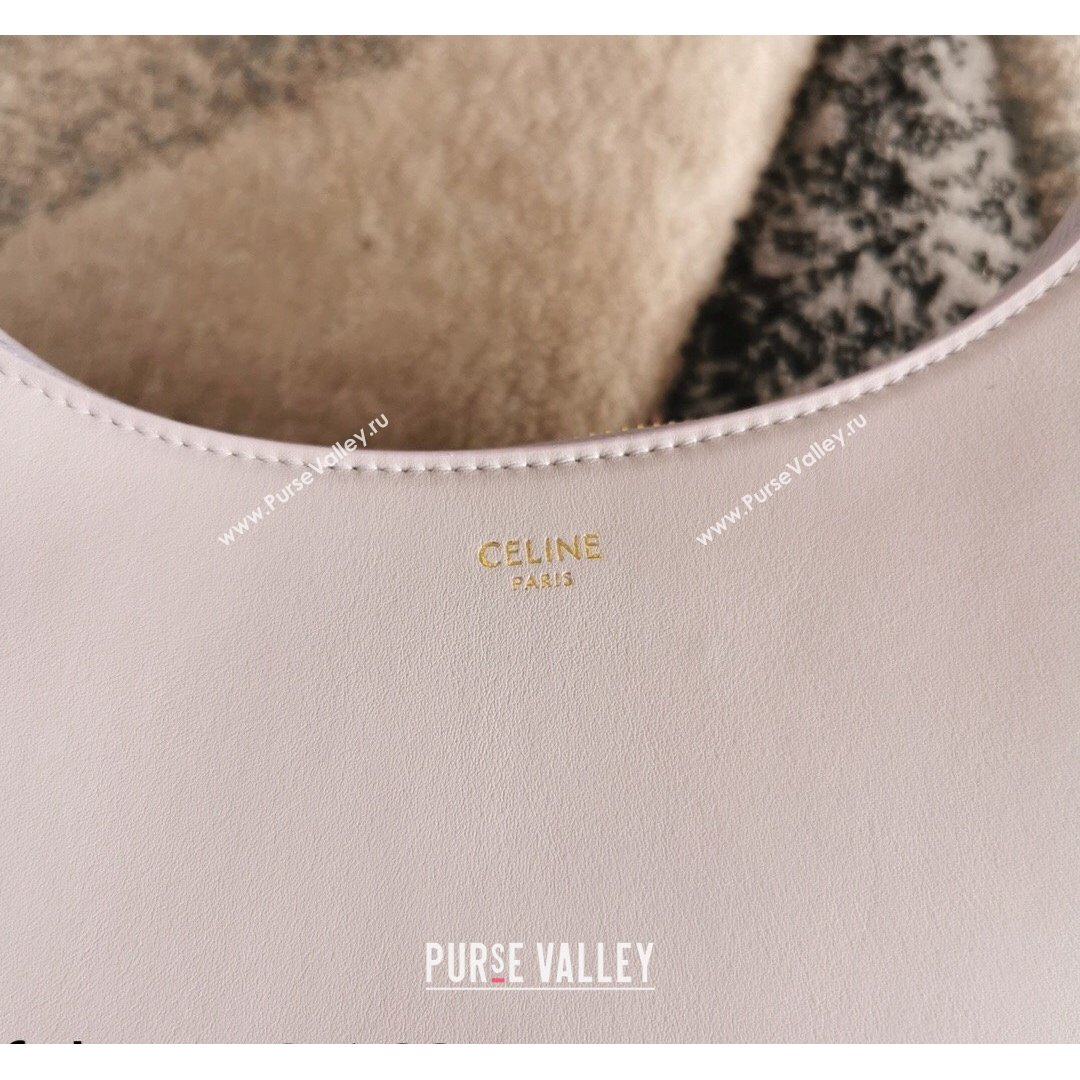 Celine Ava Hobo Bag in Smooth Calfskin Leather Pale Pink 2021 (BL-21090428)