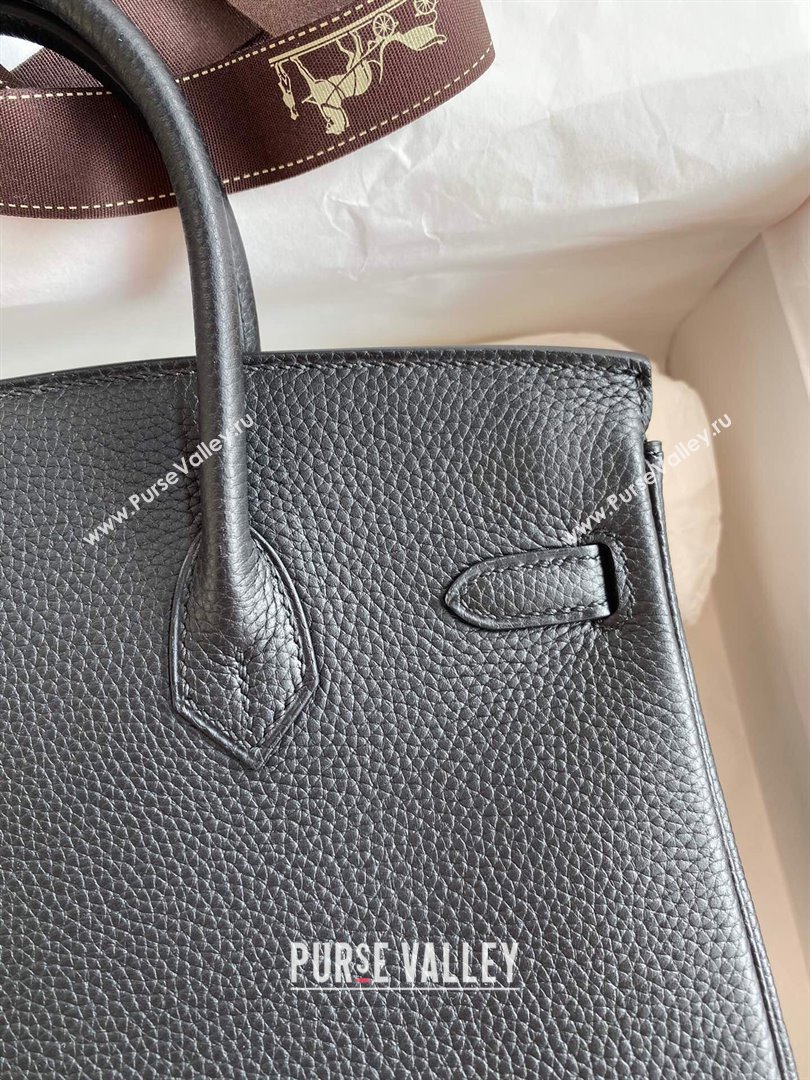 Hermes Birkin 25cm Bag in Original Togo Leather Black/Gold 2023 (Pure Handmade) (Y-23110829)