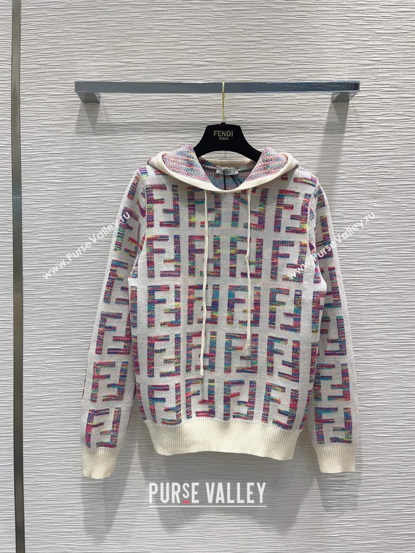 Fendi FF Wool Sweater F122530 Beige 2023 (Q-23122530)