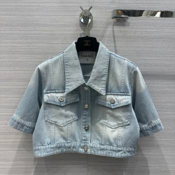 Chanel Denim Jacket CH053105 Blue 2024 (Q-24053105)