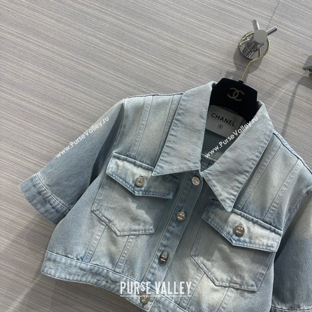 Chanel Denim Jacket CH053105 Blue 2024 (Q-24053105)