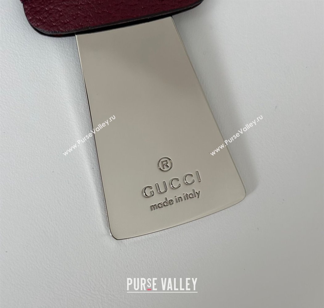 Gucci Ophidia GG Canvas small shoulder bag Ancora Red 2025 836872 (DLH-250808041)