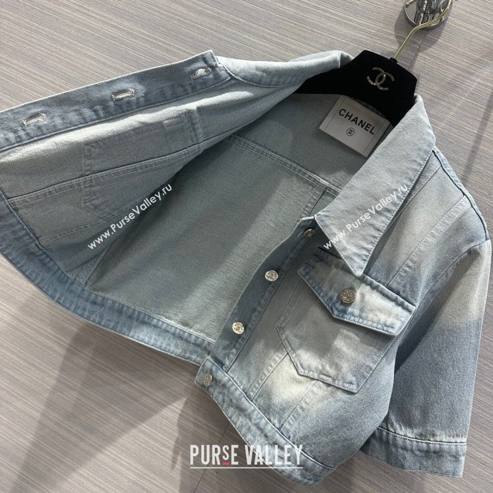 Chanel Denim Jacket CH053105 Blue 2024 (Q-24053105)