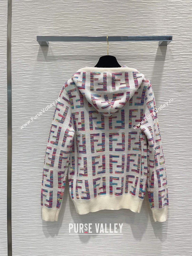 Fendi FF Wool Sweater F122530 Beige 2023 (Q-23122530)