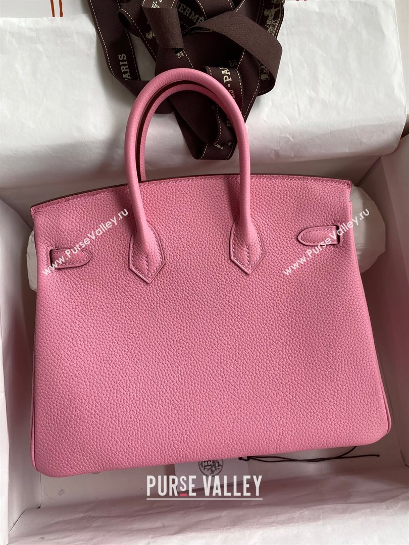 Hermes Birkin 25cm Bag in Original Togo Leather Sakura Pink/Gold 2023 (Pure Handmade) (Y-23110831)