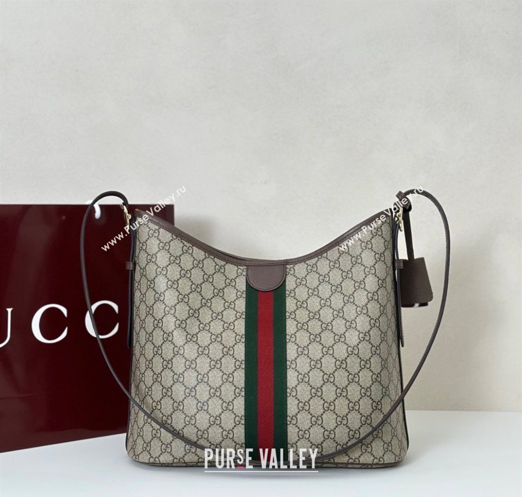 Gucci Ophidia GG Canvas large shoulder bag Brown 2025 836871 (DLH-250808042)