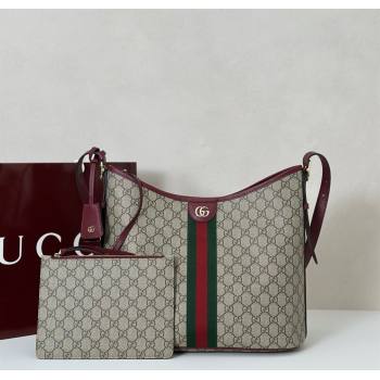 Gucci Ophidia GG Canvas large shoulder bag Ancora Red 2025 836871 (DLH-250808043)