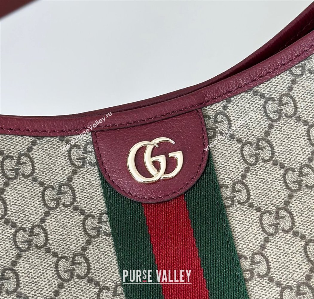 Gucci Ophidia GG Canvas large shoulder bag Ancora Red 2025 836871 (DLH-250808043)
