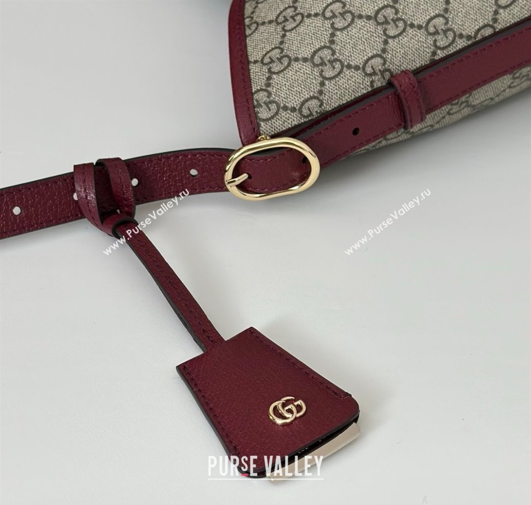 Gucci Ophidia GG Canvas large shoulder bag Ancora Red 2025 836871 (DLH-250808043)