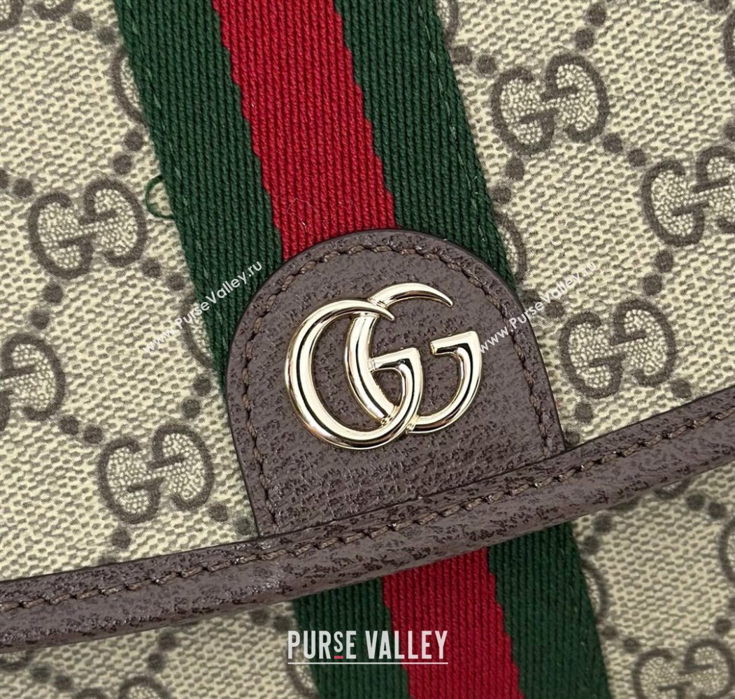 Gucci Ophidia GG Canvas small top handle bag Brown 2025 836843 (DLH-250808044)