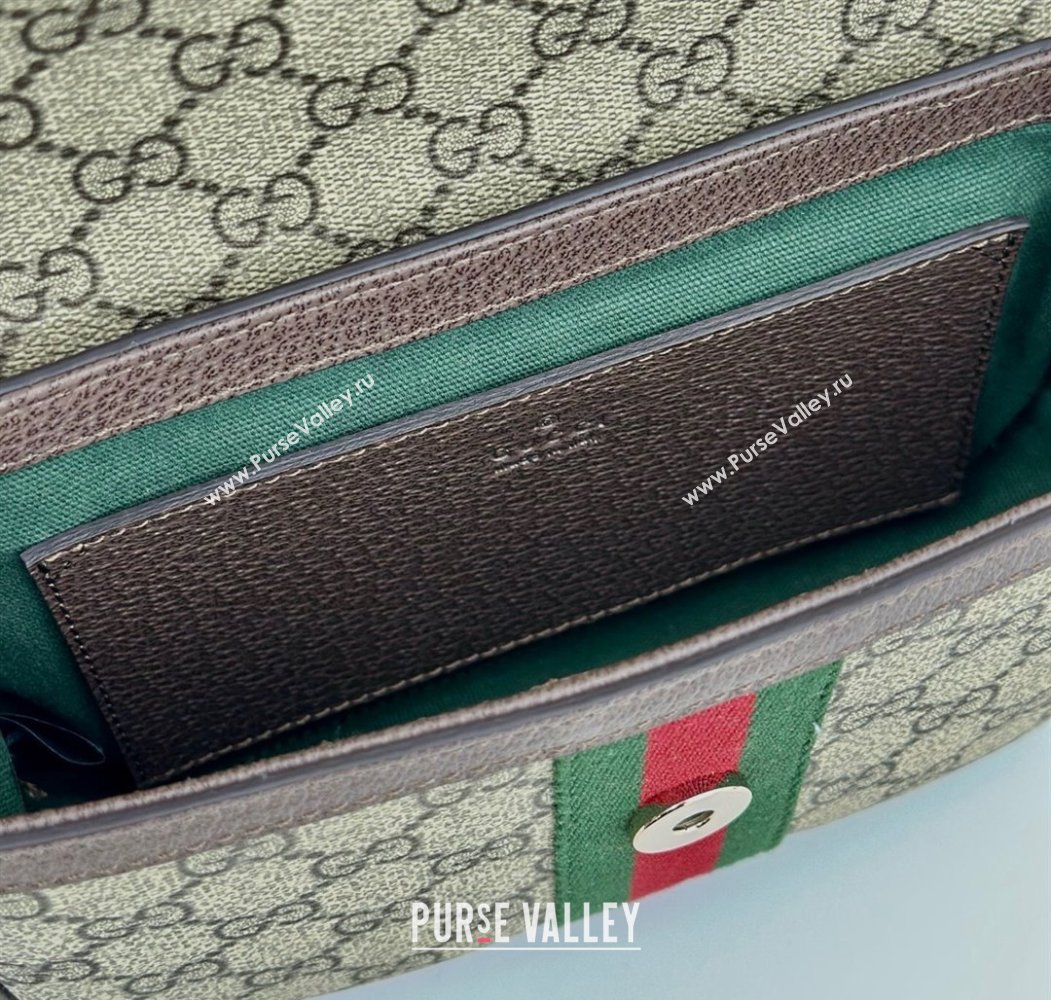 Gucci Ophidia GG Canvas small top handle bag Brown 2025 836843 (DLH-250808044)