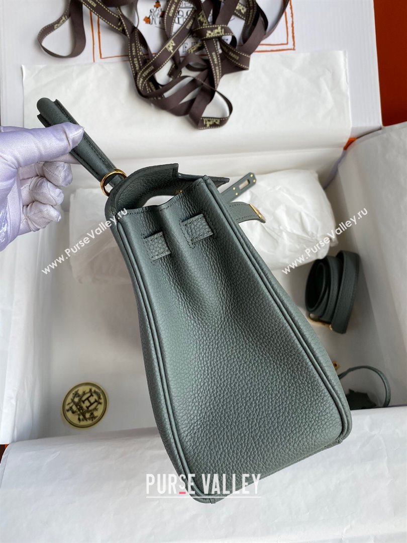 Hermes Kelly 25/28cm Bag in Original Togo Leather Almond/Gold 2024(Handmade) (M-24022809)