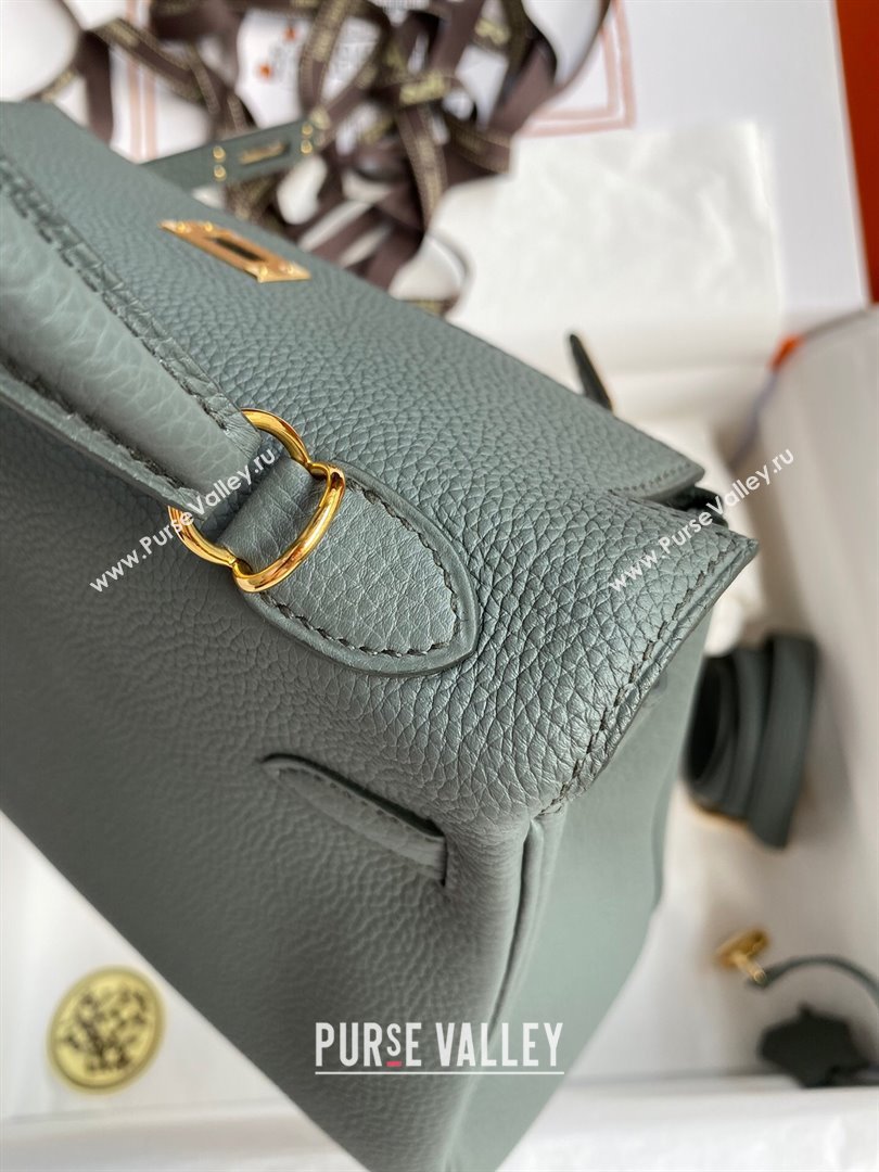 Hermes Kelly 25/28cm Bag in Original Togo Leather Almond/Gold 2024(Handmade) (M-24022809)