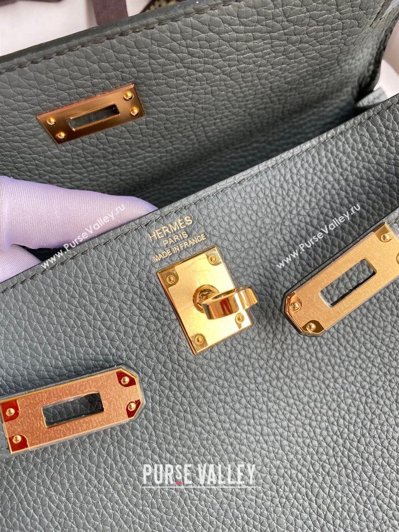 Hermes Kelly 25/28cm Bag in Original Togo Leather Almond/Gold 2024(Handmade) (M-24022809)