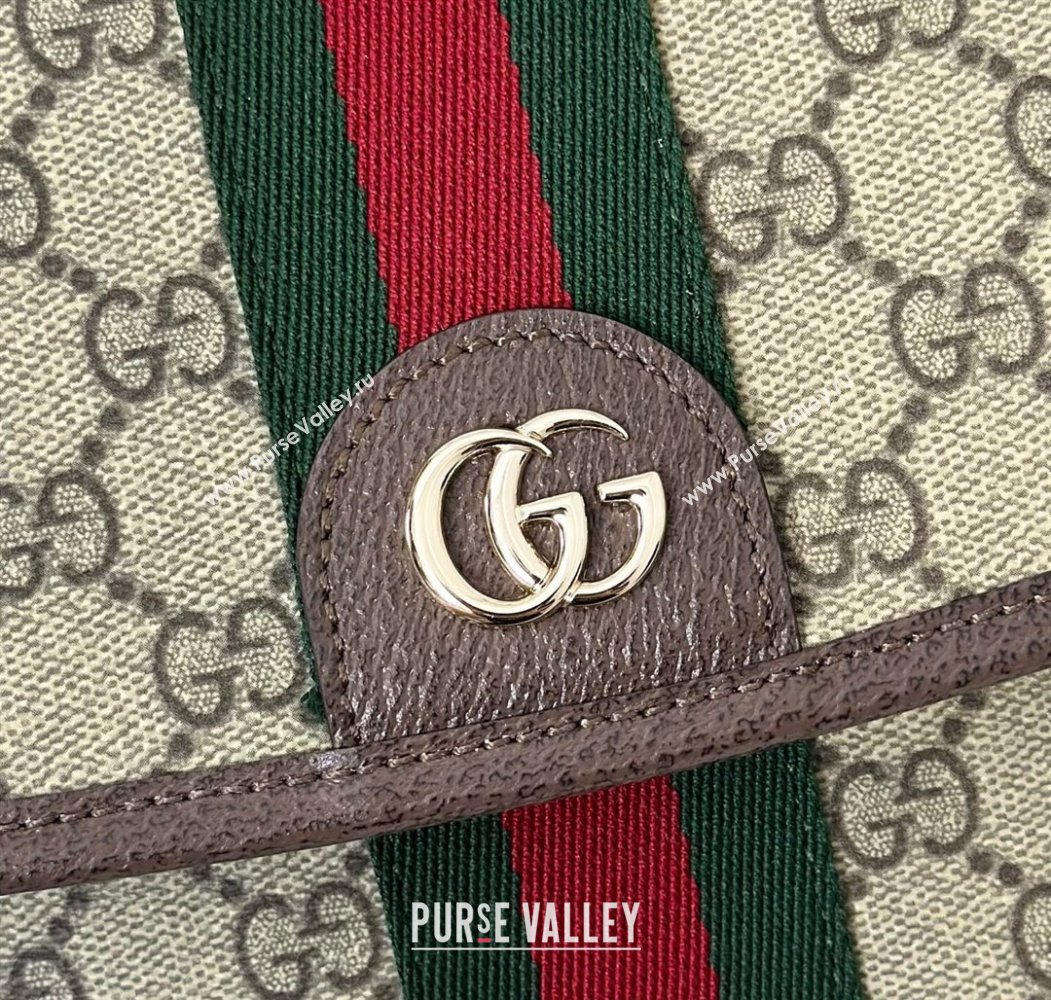 Gucci Ophidia GG Canvas medium top handle bag Brown 2025 836842 (DLH-250808046)
