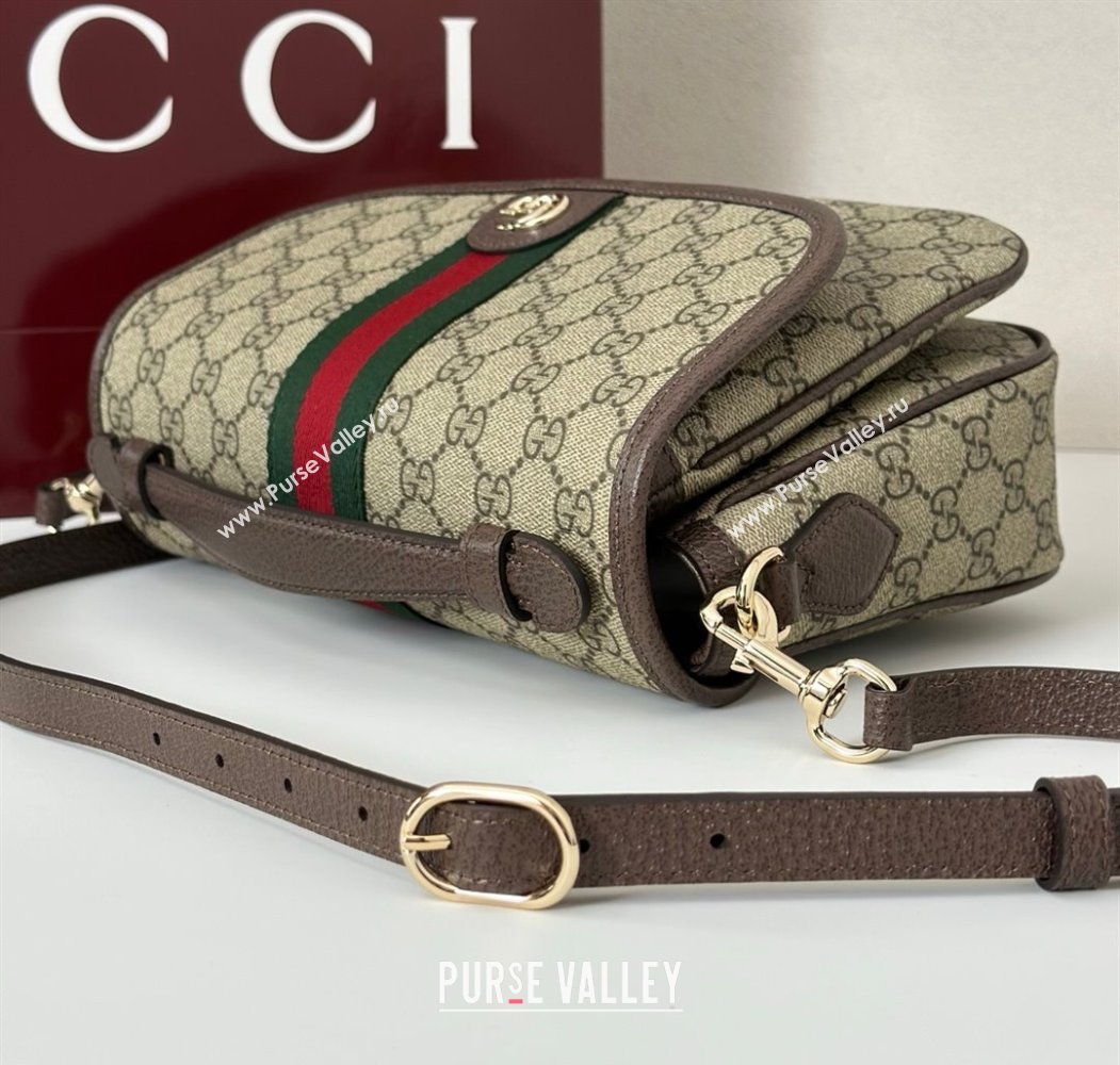 Gucci Ophidia GG Canvas medium top handle bag Brown 2025 836842 (DLH-250808046)