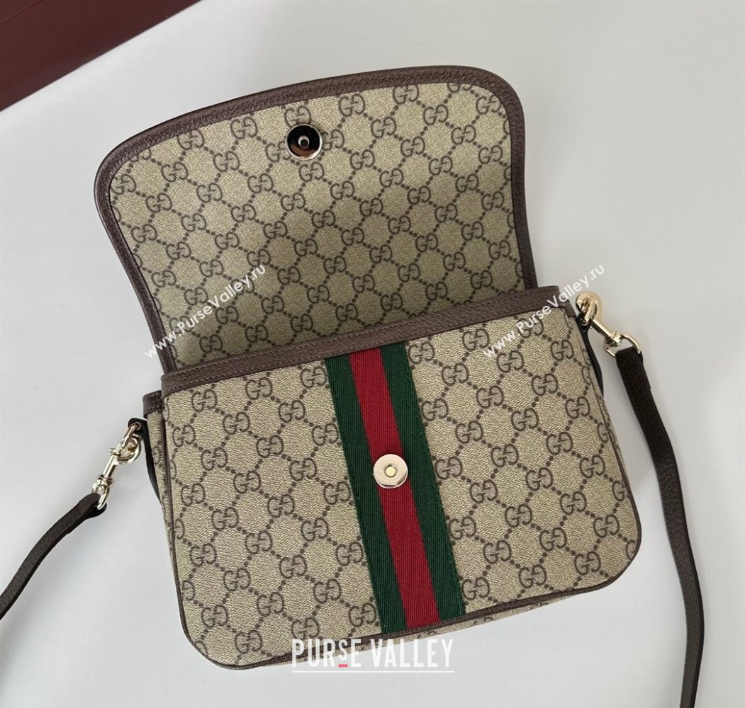 Gucci Ophidia GG Canvas medium top handle bag Brown 2025 836842 (DLH-250808046)