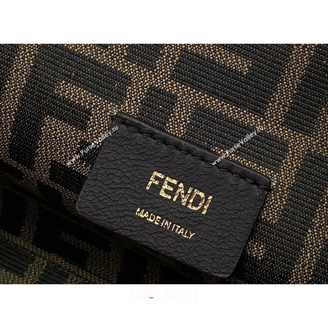 Fendi First Small Snakeskin Leather Bag Black 2021 80018M (CL-21090604)