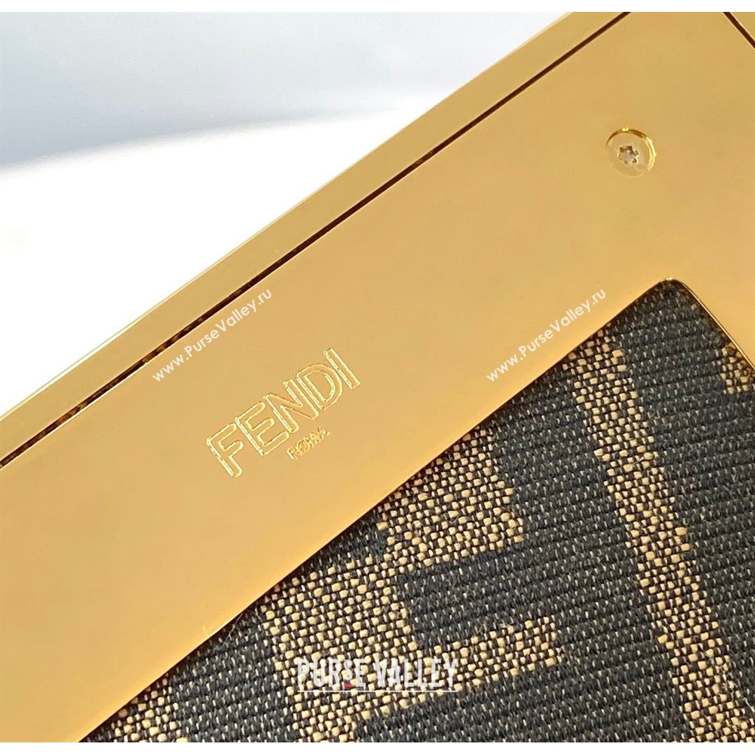 Fendi First Medium Snakeskin Leather Bag Black 2021 80018L (CL-21090605)