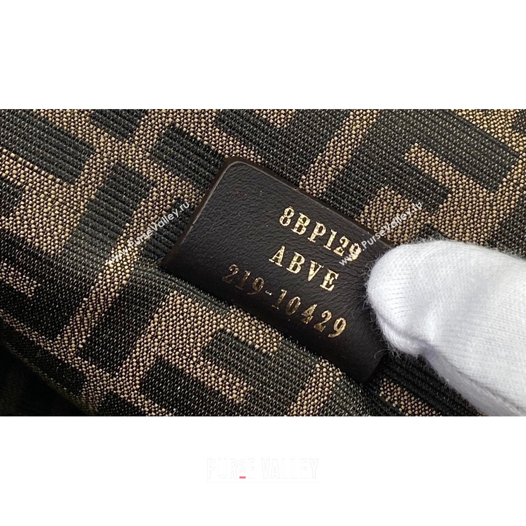 Fendi First Medium Snakeskin Leather Bag Black 2021 80018L (CL-21090605)