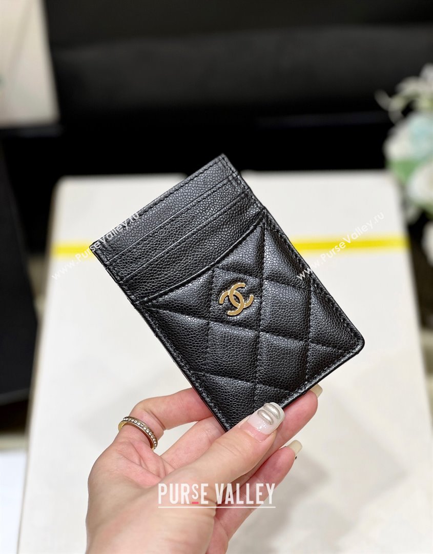 Chanel Classic Card Holder in Grained Calfskin AP3188 Black 2024 Top Quality (SHUNY-24072211)