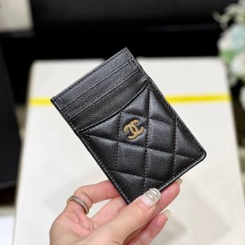 Chanel Classic Card Holder in Grained Calfskin AP3188 Black 2024 Top Quality (SHUNY-24072211)