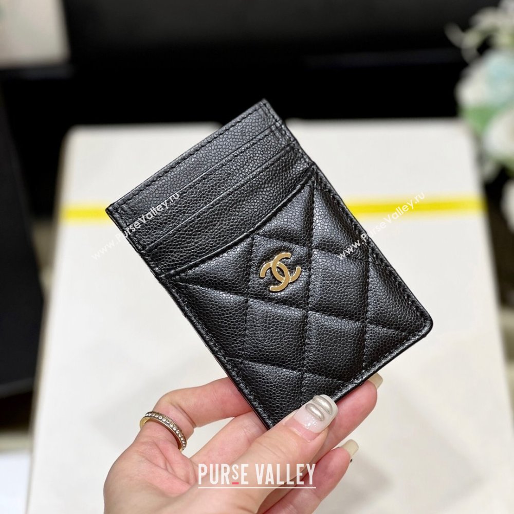 Chanel Classic Card Holder in Grained Calfskin AP3188 Black 2024 Top Quality (SHUNY-24072211)