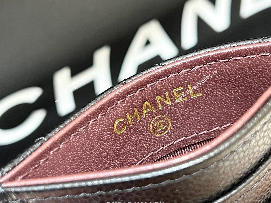 Chanel Classic Card Holder in Grained Calfskin AP3188 Black 2024 Top Quality (SHUNY-24072211)