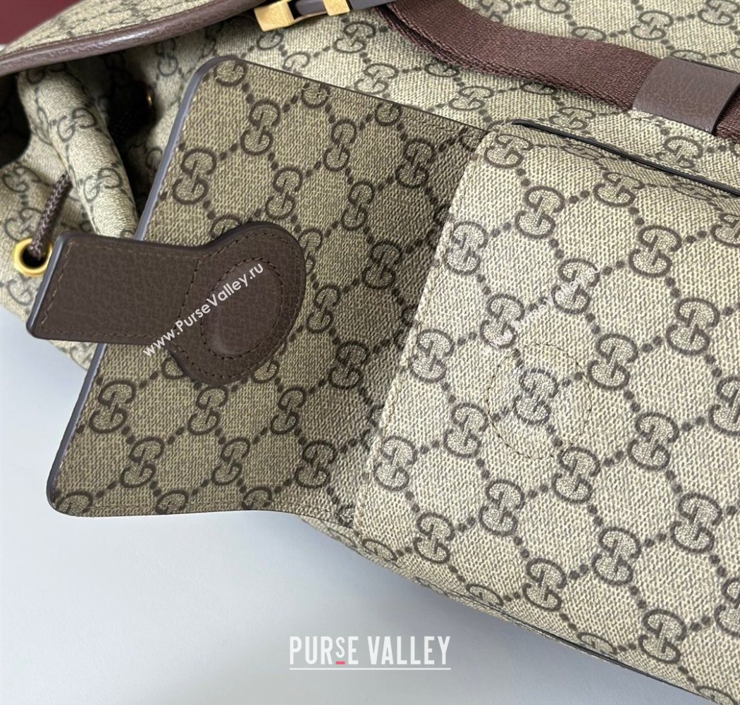 Gucci Mens Ophidia large backpack bag Beige/Brown 2026 839110 (DLH-260127090)