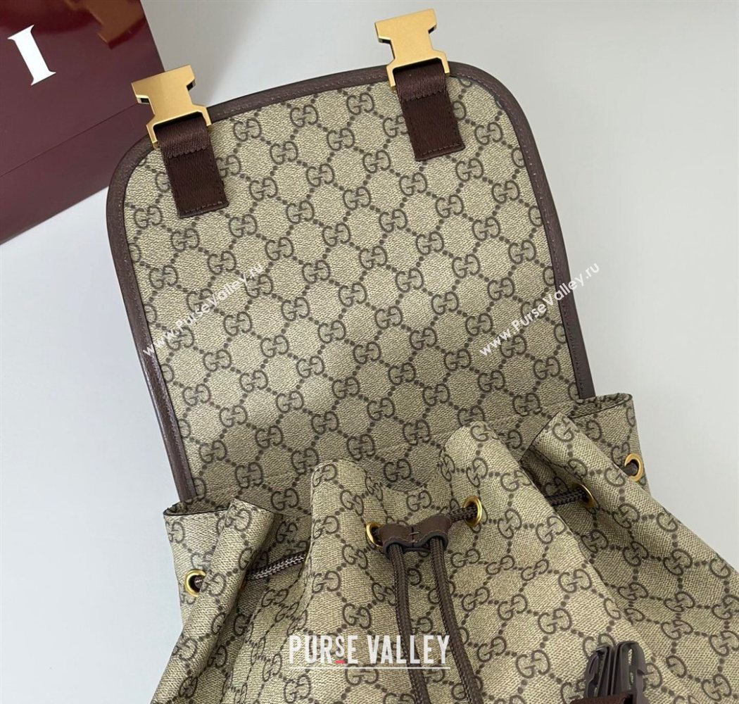 Gucci Mens Ophidia large backpack bag Beige/Brown 2026 839110 (DLH-260127090)