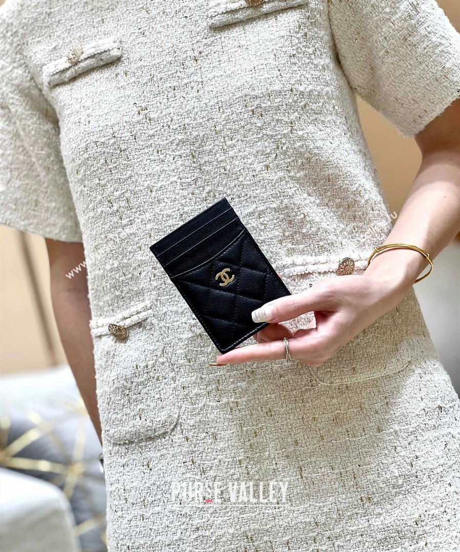 Chanel Classic Card Holder in Grained Calfskin AP3188 Black 2024 Top Quality (SHUNY-24072211)