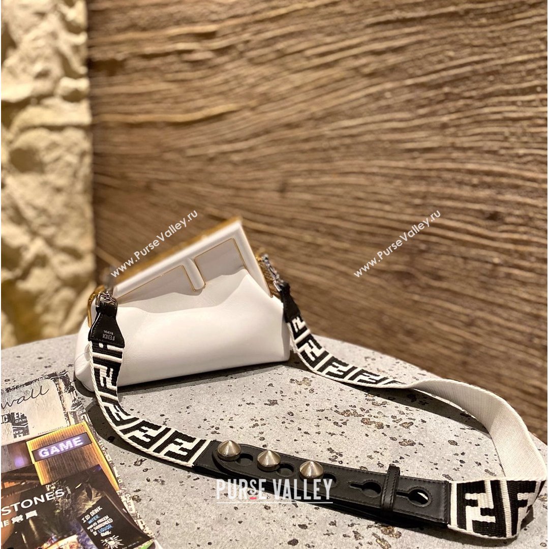 Fendi First Small Leather Bag White 2021 80018M (CL-21090609)