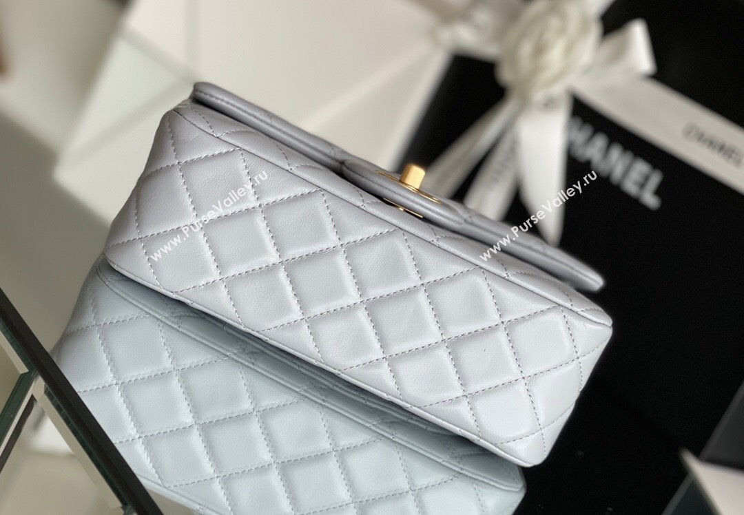 Chanel Lambskin Small Flap Bag with Gold-Tone Metal Ball Chain AS1787 Grey 2024 Top Quality (SHUNY-24072214)