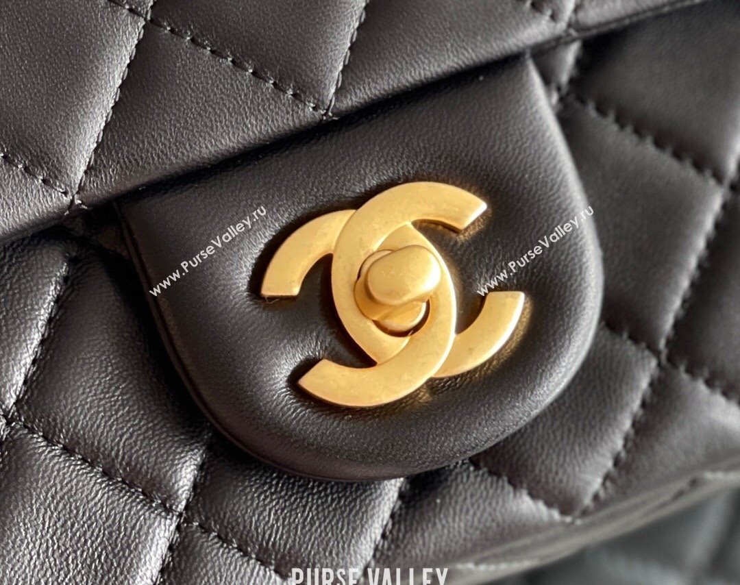 Chanel Lambskin Small Flap Bag with Gold-Tone Metal Ball Chain AS1787 Black 2024 Top Quality (SHUNY-24072215)