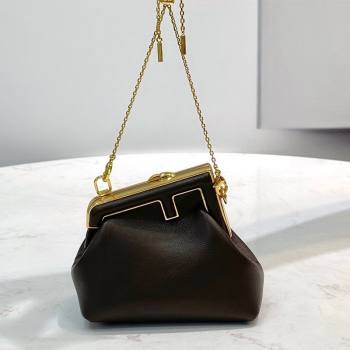Fendi First Nano Bag Charm in Coffee Brown Nappa Leather 2021 80018S (CL-21090434)
