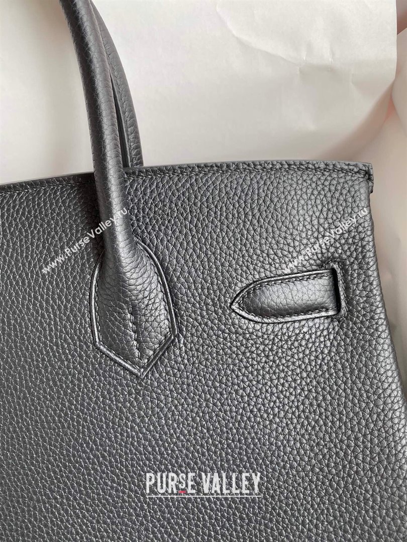 Hermes Birkin 30cm/35cm Bag in Original Togo Leather Black/Gold 2024 (Full Handmade) (XYA-24040914)