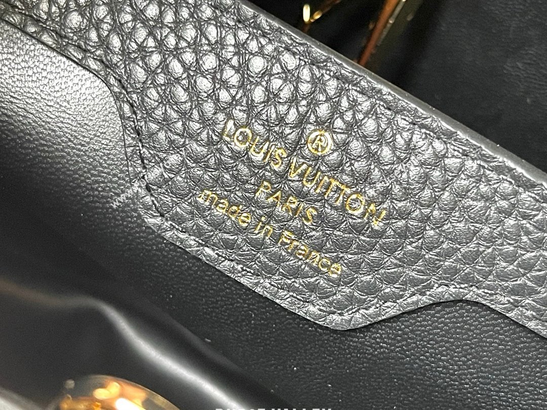 Louis Vuitton Capucines BB Bag with Strass Hardware in Black Taurillon Leather M24583 2025 (K-25011409)