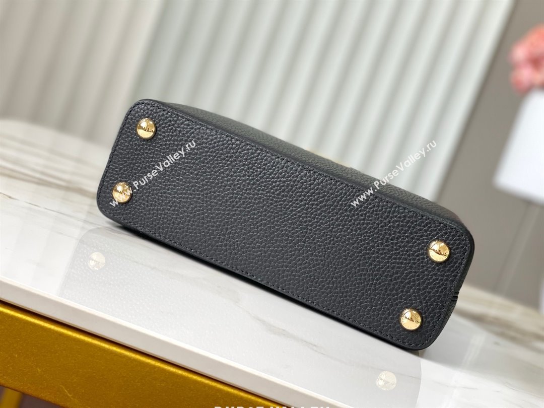 Louis Vuitton Capucines BB Bag with Strass Hardware in Black Taurillon Leather M24583 2025 (K-25011409)