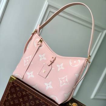 Louis Vuitton CarryAll PM Bag in Pink/Beige Embossed Grained Cowhide Leather M14209 2025 (K-25010714)