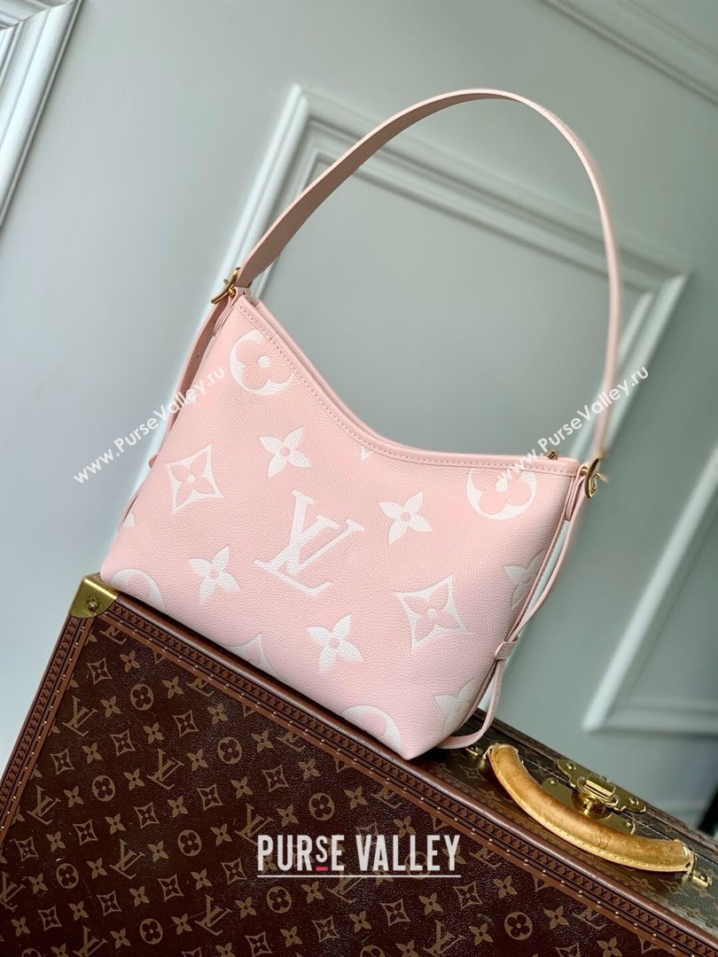 Louis Vuitton CarryAll PM Bag in Pink/Beige Embossed Grained Cowhide Leather M14209 2025 (K-25010714)