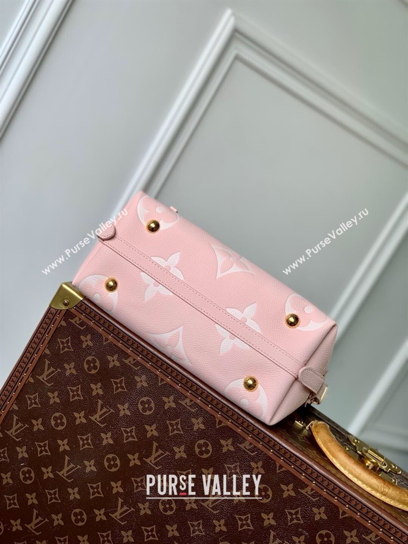 Louis Vuitton CarryAll PM Bag in Pink/Beige Embossed Grained Cowhide Leather M14209 2025 (K-25010714)